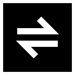 Line Arrow Transfer Horizontal Square 1 Icon from Sharp Solid Set