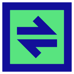 Line Arrow Transfer Horizontal Square 1 Icon from Sharp Pop Set