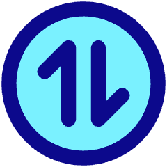 Line Arrow Transfer Vertical Circle 1 Icon from Core Pop Set