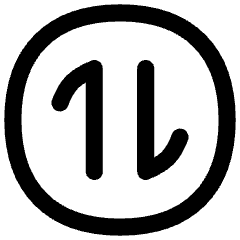 Line Arrow Transfer Vertical Circle 1 Icon from Flex Line Set