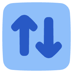 Line Arrow Transfer Vertical Square 2 Icon from Plump Flat Set