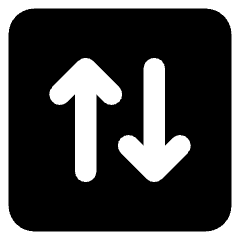 Line Arrow Transfer Vertical Square 2 Icon from Core Solid Set
