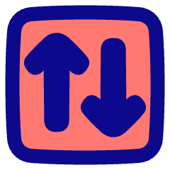 Line Arrow Transfer Vertical Square 2 Icon from Plump Pop Set