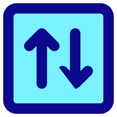 Line Arrow Transfer Vertical Square 2 Icon from Core Pop Set