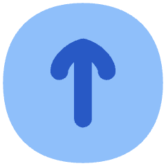 Line Arrow Up Circle 1 Icon from Flex Flat Set