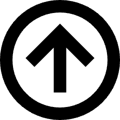 Line Arrow Up Circle 1 Icon from Sharp Remix Set