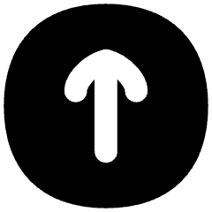 Line Arrow Up Circle 1 Icon from Flex Solid Set