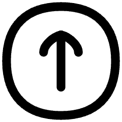 Line Arrow Up Circle 1 Icon from Flex Line Set