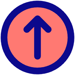 Line Arrow Up Circle 1 Icon from Core Pop Set