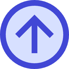 Line Arrow Up Circle 1 Icon from Sharp Duo Set