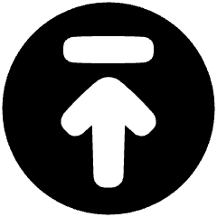 Line Arrow Up Circle 2 Icon from Plump Solid Set