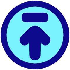 Line Arrow Up Circle 2 Icon from Plump Pop Set