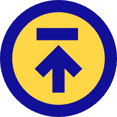 Line Arrow Up Circle 2 Icon from Sharp Pop Set