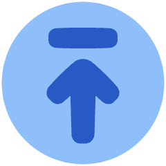 Line Arrow Up Circle 2 Icon from Plump Flat Set