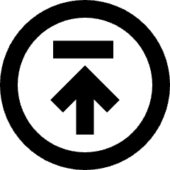 Line Arrow Up Circle 2 Icon from Sharp Remix Set