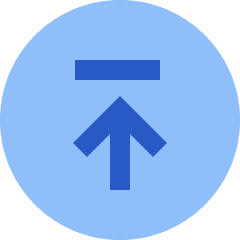 Line Arrow Up Circle 2 Icon from Sharp Flat Set