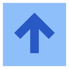 Line Arrow Up Square Icon from Sharp Flat Set