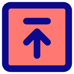 Line Arrow Up Square 2 Icon from Core Pop Set