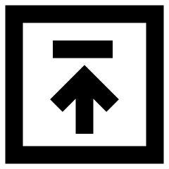 Line Arrow Up Square 2 Icon from Sharp Remix Set