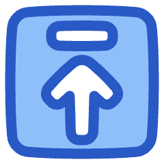 Line Arrow Up Square 2 Icon from Plump Duo Set