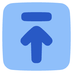 Line Arrow Up Square 2 Icon from Plump Flat Set