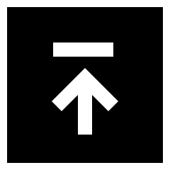 Line Arrow Up Square 2 Icon from Sharp Solid Set