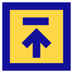 Line Arrow Up Square 2 Icon from Sharp Pop Set