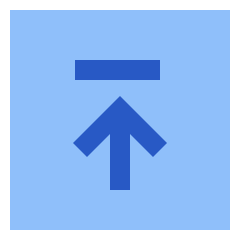 Line Arrow Up Square 2 Icon from Sharp Flat Set