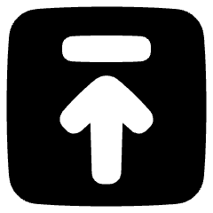 Line Arrow Up Square 2 Icon from Plump Solid Set