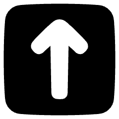 Line Arrow Up Square Icon from Plump Solid Set