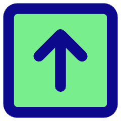 Line Arrow Up Square Icon from Core Pop Set