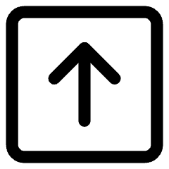 Line Arrow Up Square Icon from Core Line Set