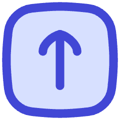 Line Arrow Up Square Icon from Flex Duo Set