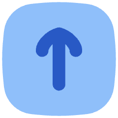 Line Arrow Up Square Icon from Flex Flat Set