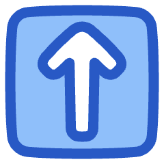 Line Arrow Up Square Icon from Plump Duo Set