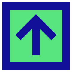 Line Arrow Up Square Icon from Sharp Pop Set