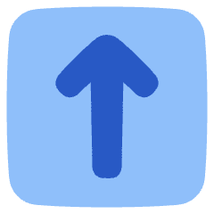 Line Arrow Up Square Icon from Plump Flat Set
