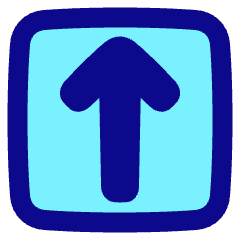 Line Arrow Up Square Icon from Plump Pop Set