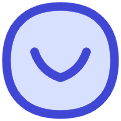 Tailless Line Arrow Down Circle Icon from Flex Duo Set