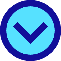 Tailless Line Arrow Down Circle Icon from Sharp Pop Set