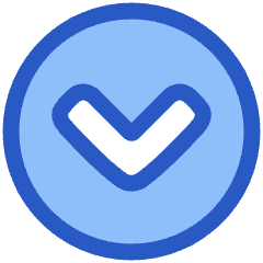 Tailless Line Arrow Down Circle Icon from Plump Duo Set