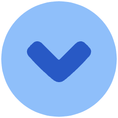 Tailless Line Arrow Down Circle Icon from Plump Flat Set