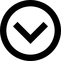Tailless Line Arrow Down Circle Icon from Sharp Remix Set