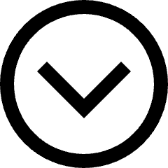 Tailless Line Arrow Down Circle Icon from Sharp Line Set