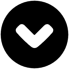 Tailless Line Arrow Down Circle Icon from Plump Solid Set