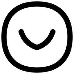 Tailless Line Arrow Down Circle Icon from Flex Line Set