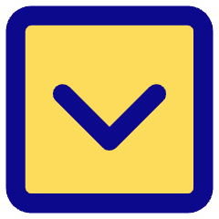 Tailless Line Arrow Down Square Icon from Core Pop Set