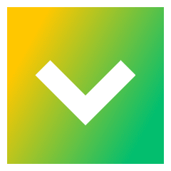 Tailless Line Arrow Down Square Icon from Sharp Gradient Set