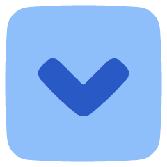 Tailless Line Arrow Down Square Icon from Plump Flat Set
