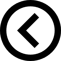 Tailless Line Arrow Left Circle Icon from Sharp Remix Set